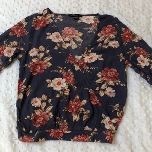 Long sleeve floral shirt